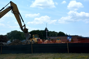 The parking lot at Gardner Road, which was at the end of its useful life, is being replaced and will create better traffic flow and a safer parking area for students, staff, and parents.