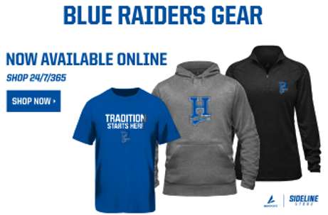 Buy Blue Raiders gear
