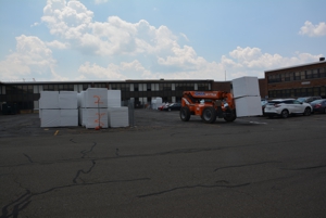 Construction at the High School Quad