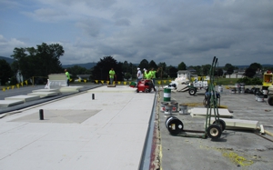 Portions of the roof at Big Flats have been replaced this summer.